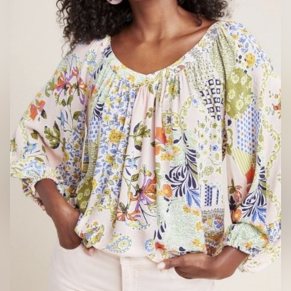 Anthropologie Maeve Boswell Blouse Size 0